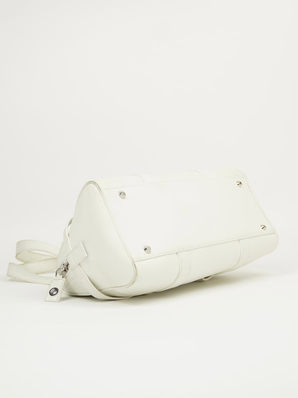 CHRISTIAN DIOR LEATHER BAG WITH SILVER HARDWARE