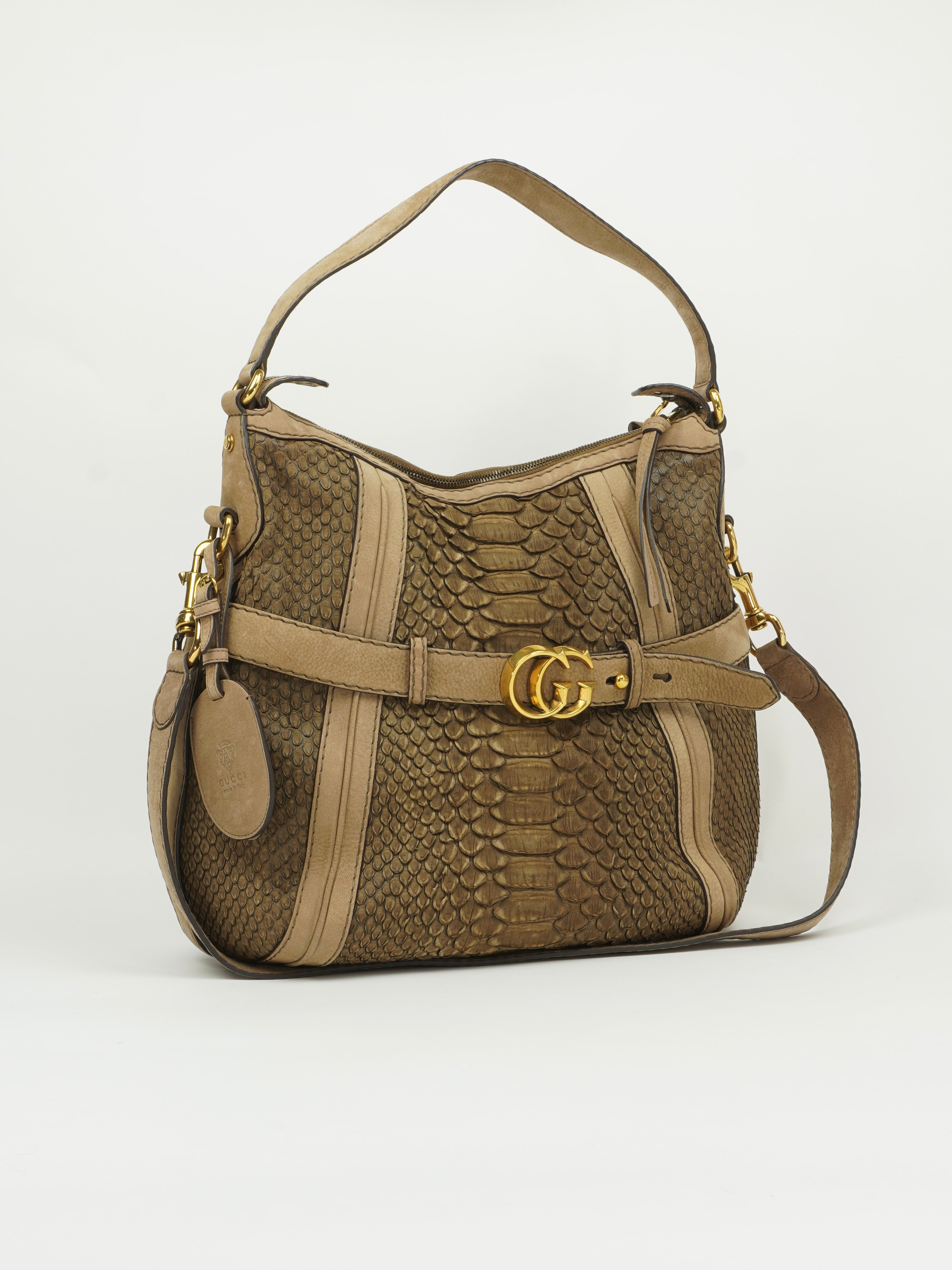 GUCCI SNAKESKIN HOBO BAG