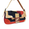 FENDI CALF HAIR PATCHWORK BAGUETTE BAG