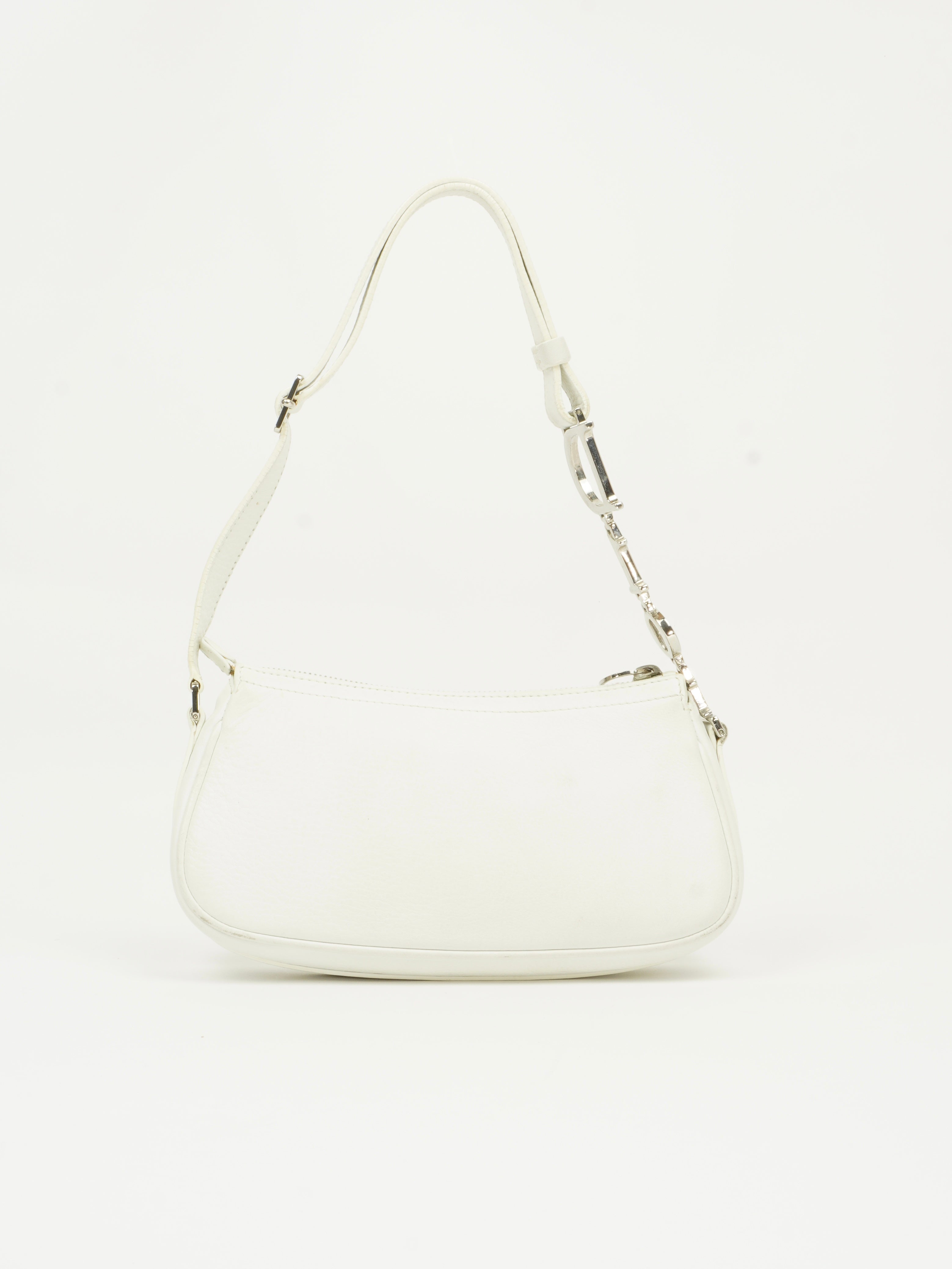 CHRISTIAN DIOR BAG WITH SILVER HARDWARE