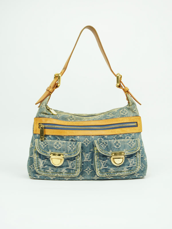 LOUIS VUITTON BAGGY PM DENIM SHOULDER BAG