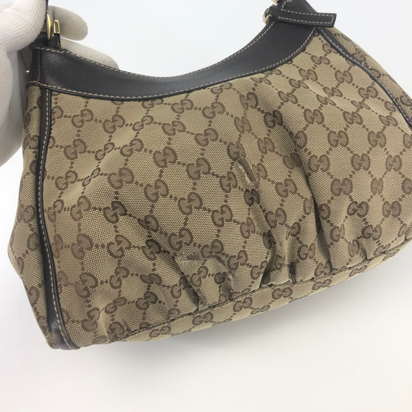 GUCCI ABBEY MONOGRAM SHOULDER BAG