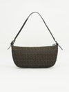 FENDI ZUCCA CRESCENT SHOULDER BAG
