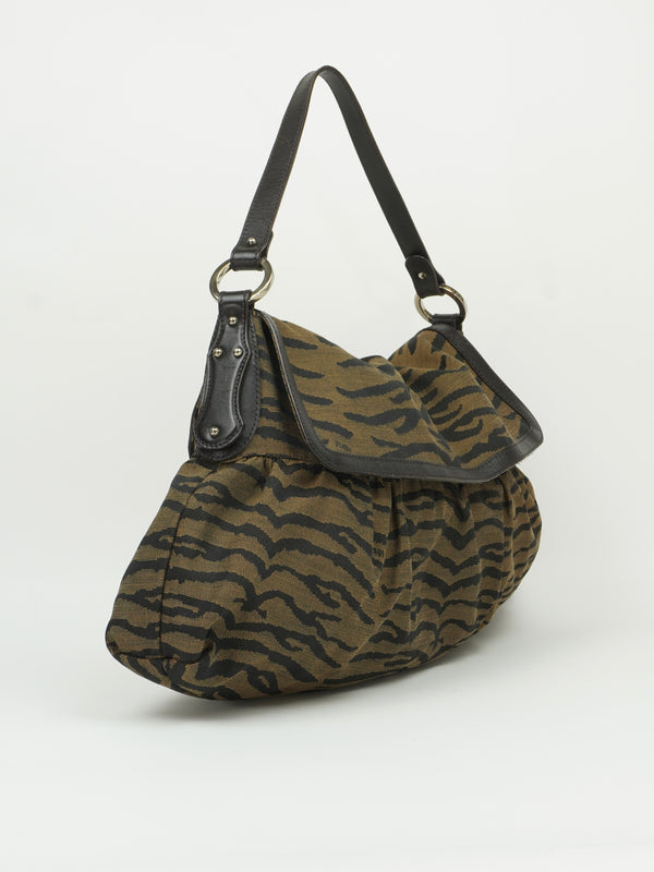 FENDI TIGER STRIPE SHOULDER BAG