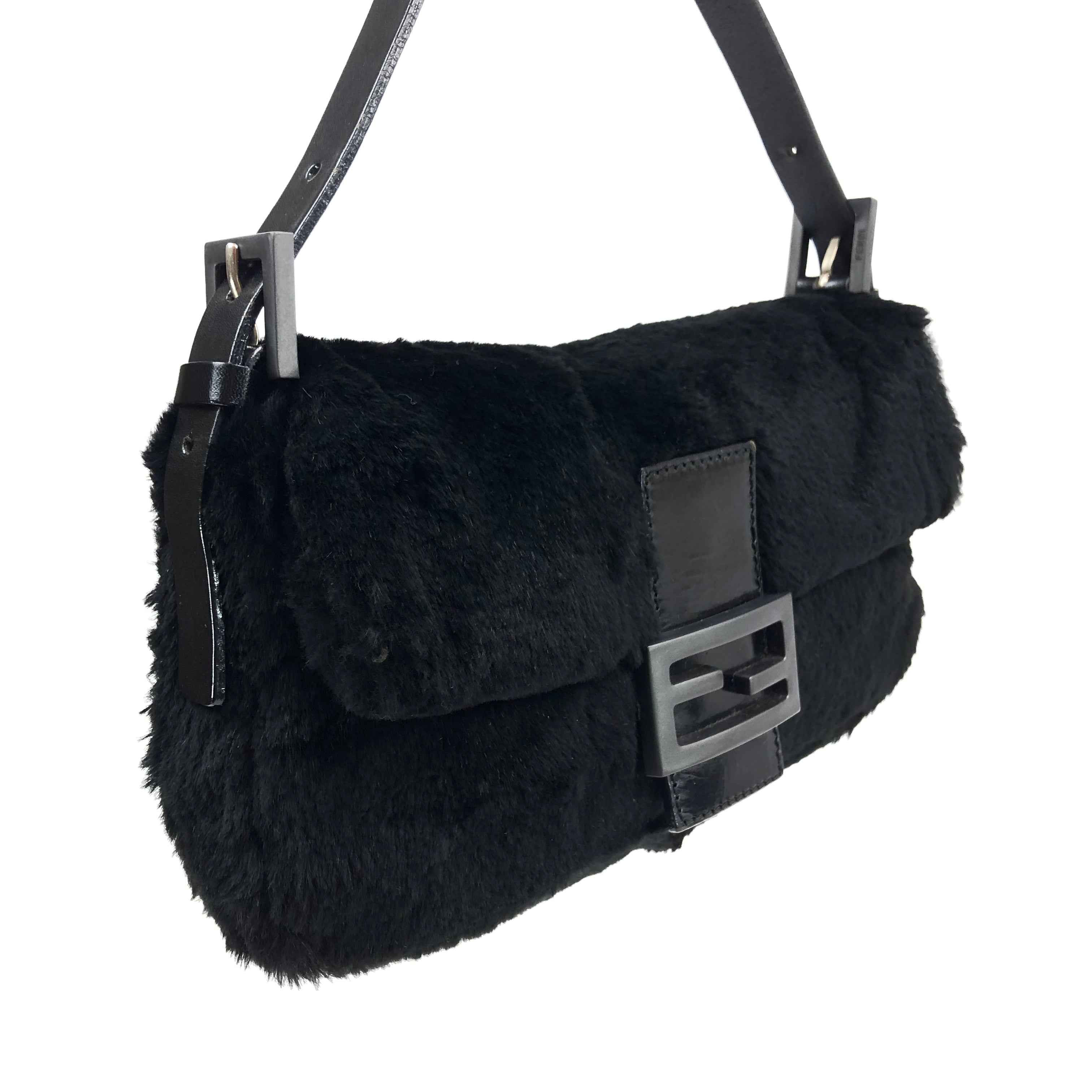 Fendi Mink Fur Baguette Bag