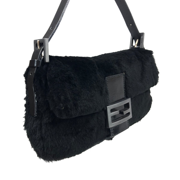 Fendi Mink Fur Baguette Bag