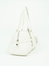 CHRISTIAN DIOR LEATHER BAG WITH SILVER HARDWARE