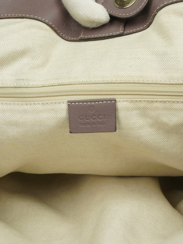 GUCCI MONOGRAM LEATHER SUKEY BAG