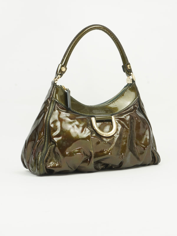 GUCCI PATENT LEATHER ABBEY BAG