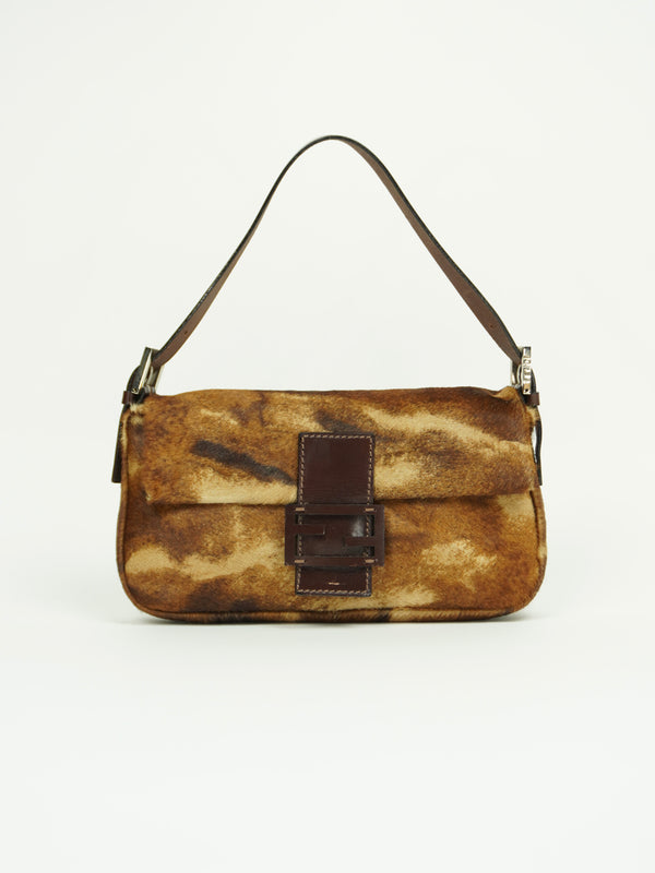 FENDI CALF HAIR BAGUETTE