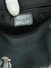 CHRISTIAN DIOR LEATHER BAG WITH SILVER HARDWARE