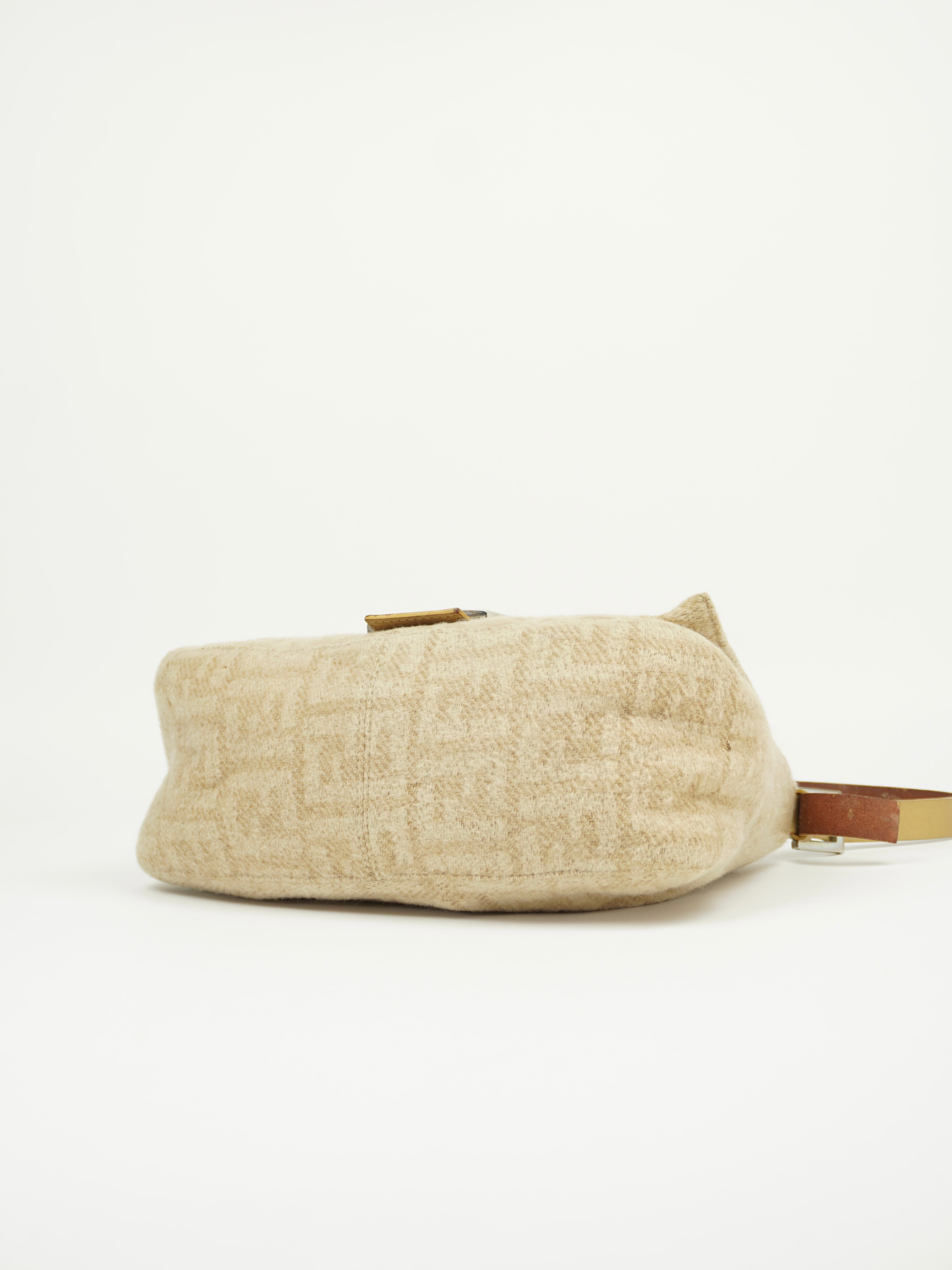 FENDI CASHMERE WOOL MAMA BAGUETTE