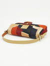 FENDI CALF HAIR PATCHWORK BAGUETTE BAG