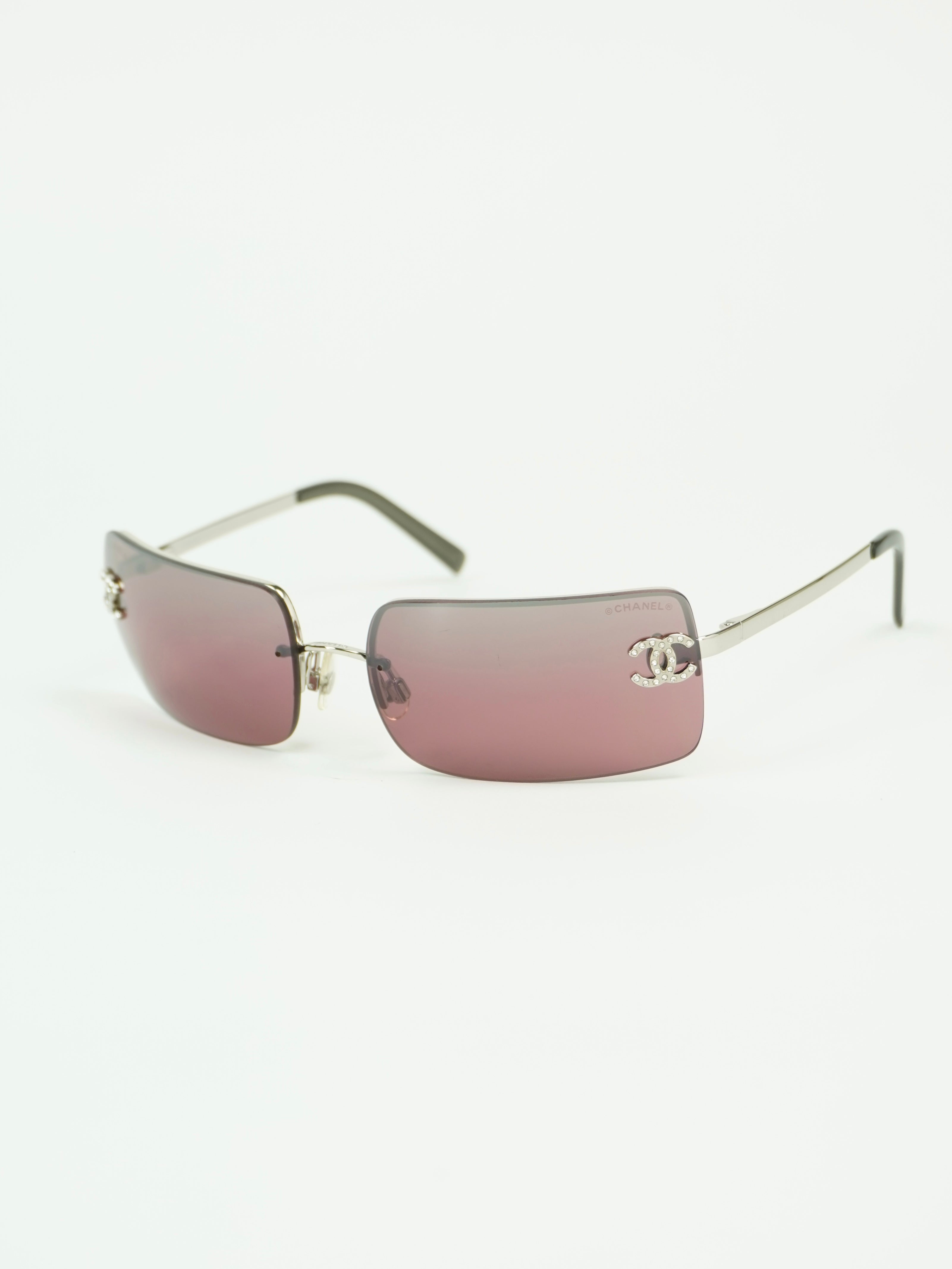 CHANEL RHINESTONE SUNGLASSES