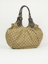 GUCCI MONOGRAM STUDDED PELHAM BAG