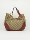 GUCCI MONOGRAM G LOGO HOBO BAG