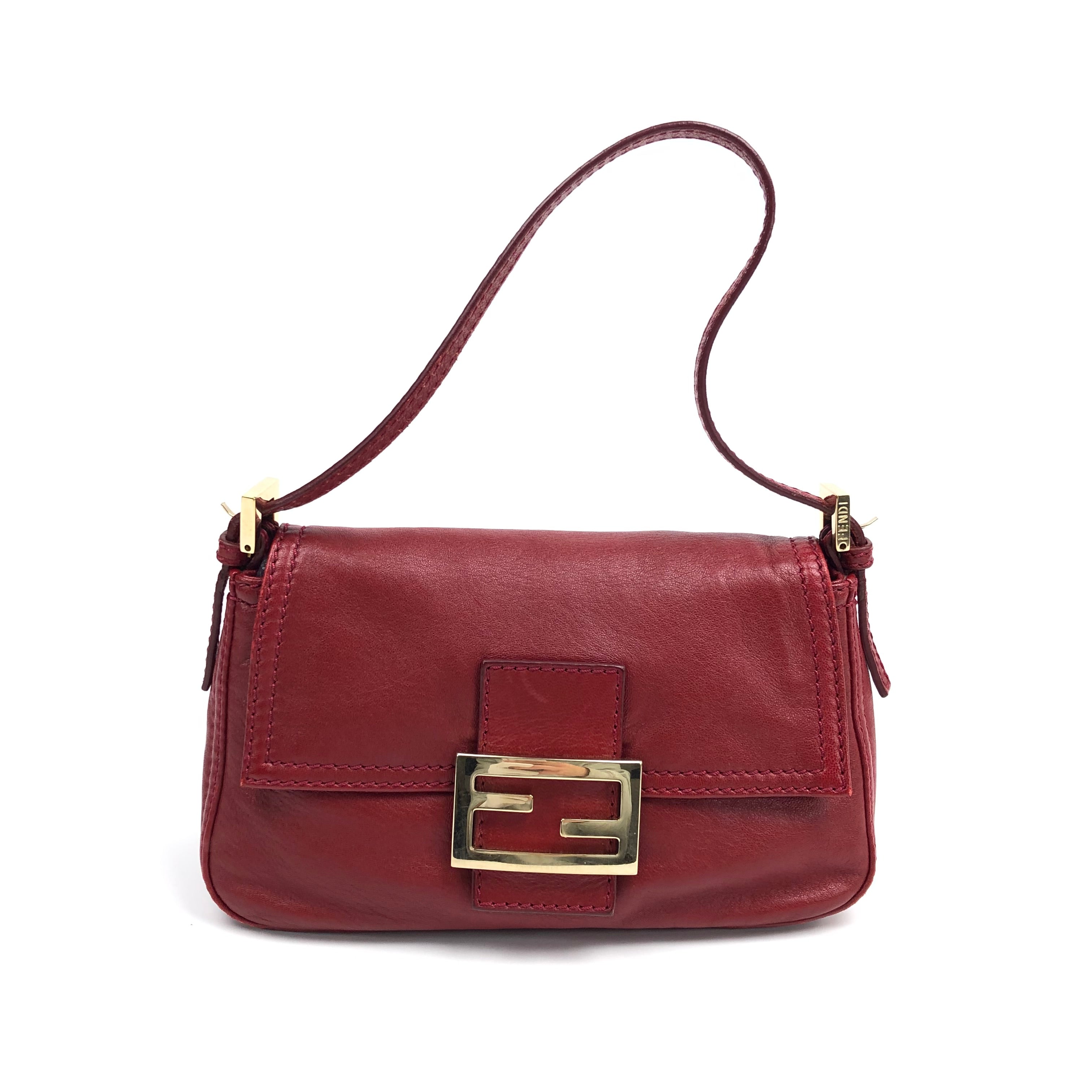 Fendi Leather Baguette Bag