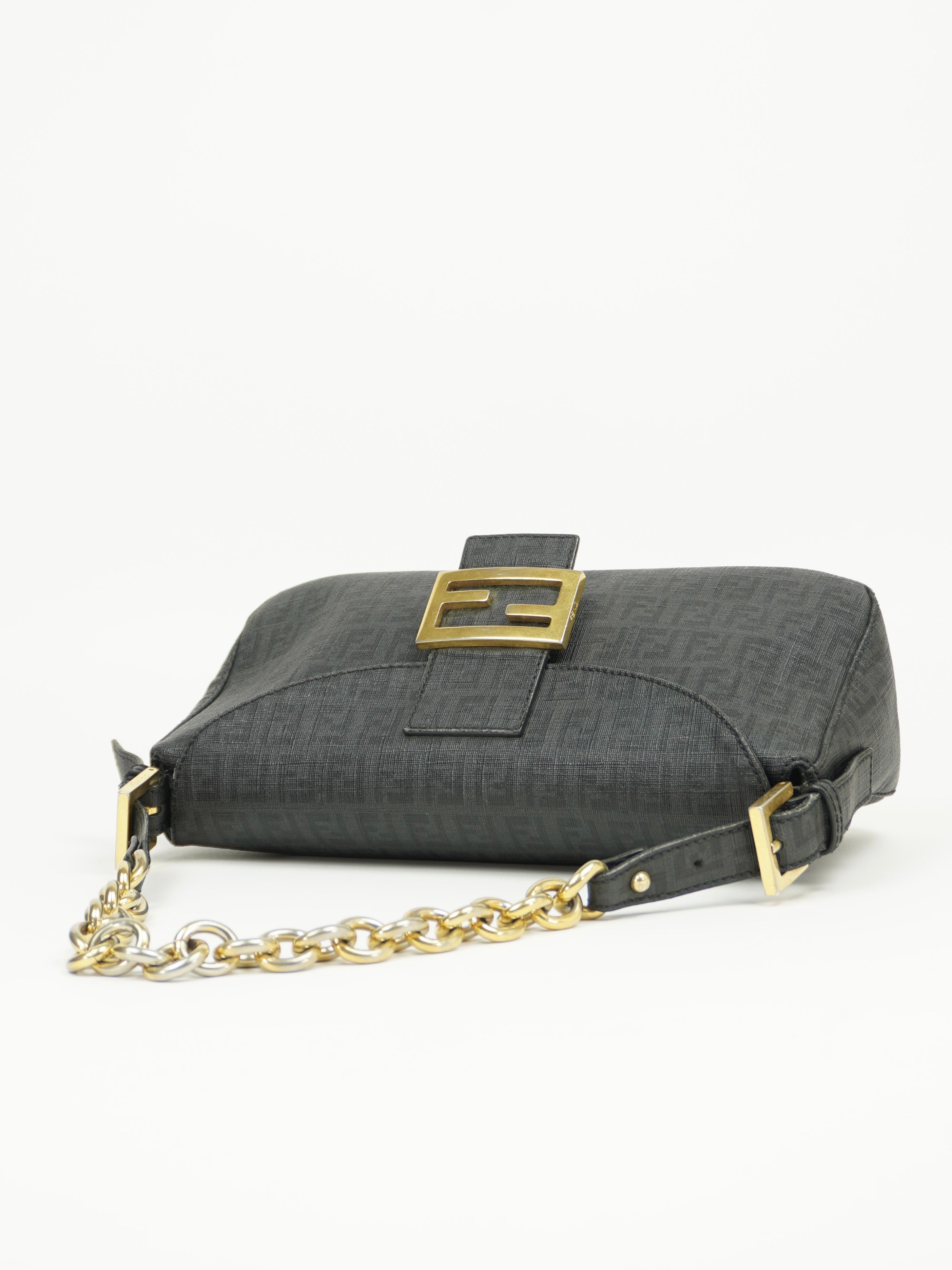 FENDI MONOGRAM CHAIN BAGUETTE