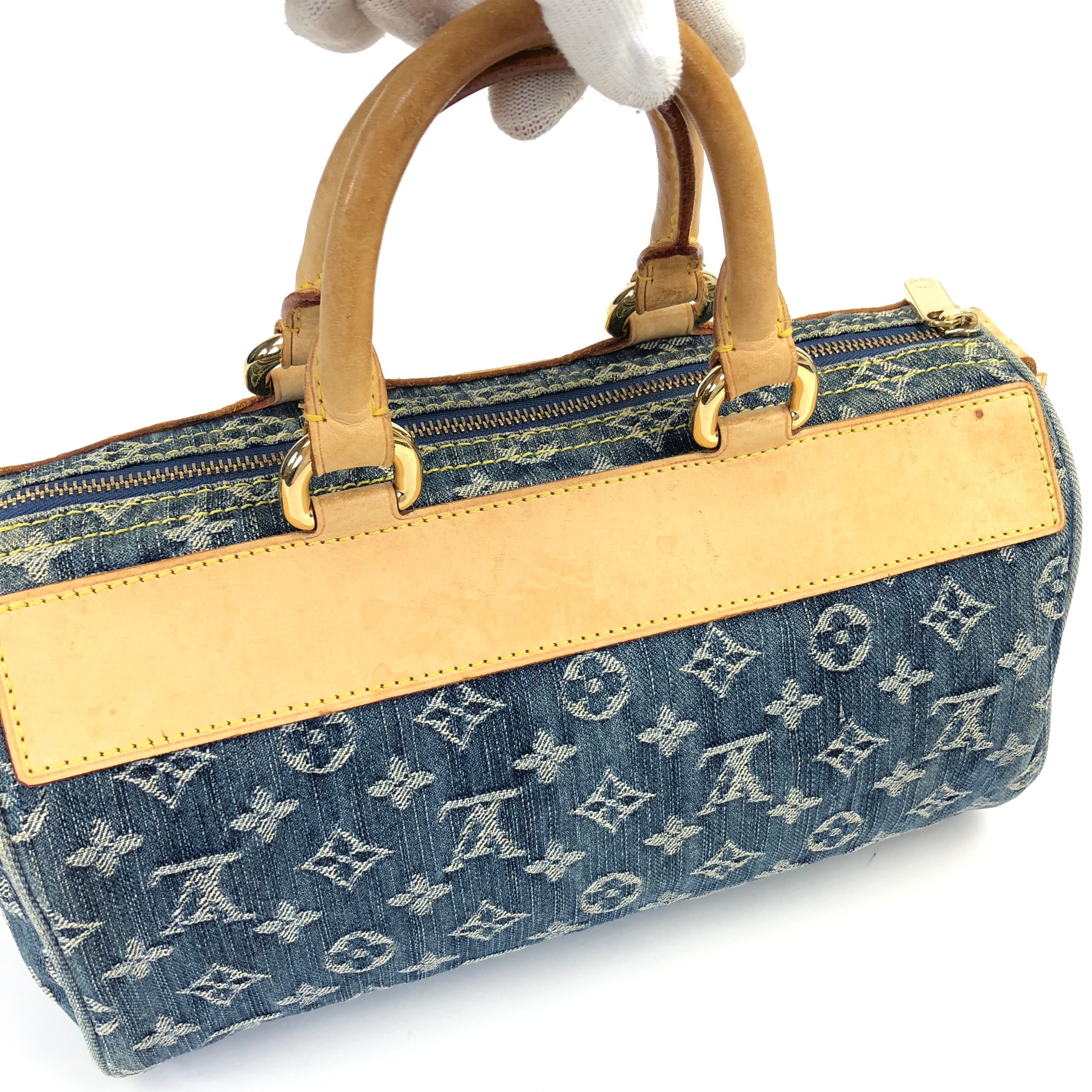 LOUIS VUITTON NEO SPEEDY DENIM BAG