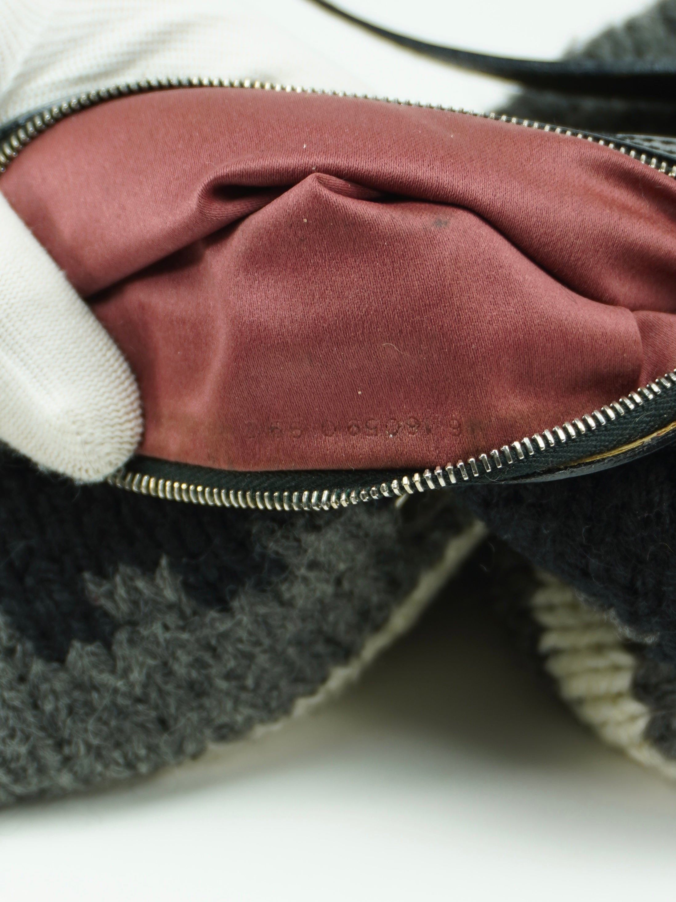 FENDI CASHMERE KNITTED BAGUETTE