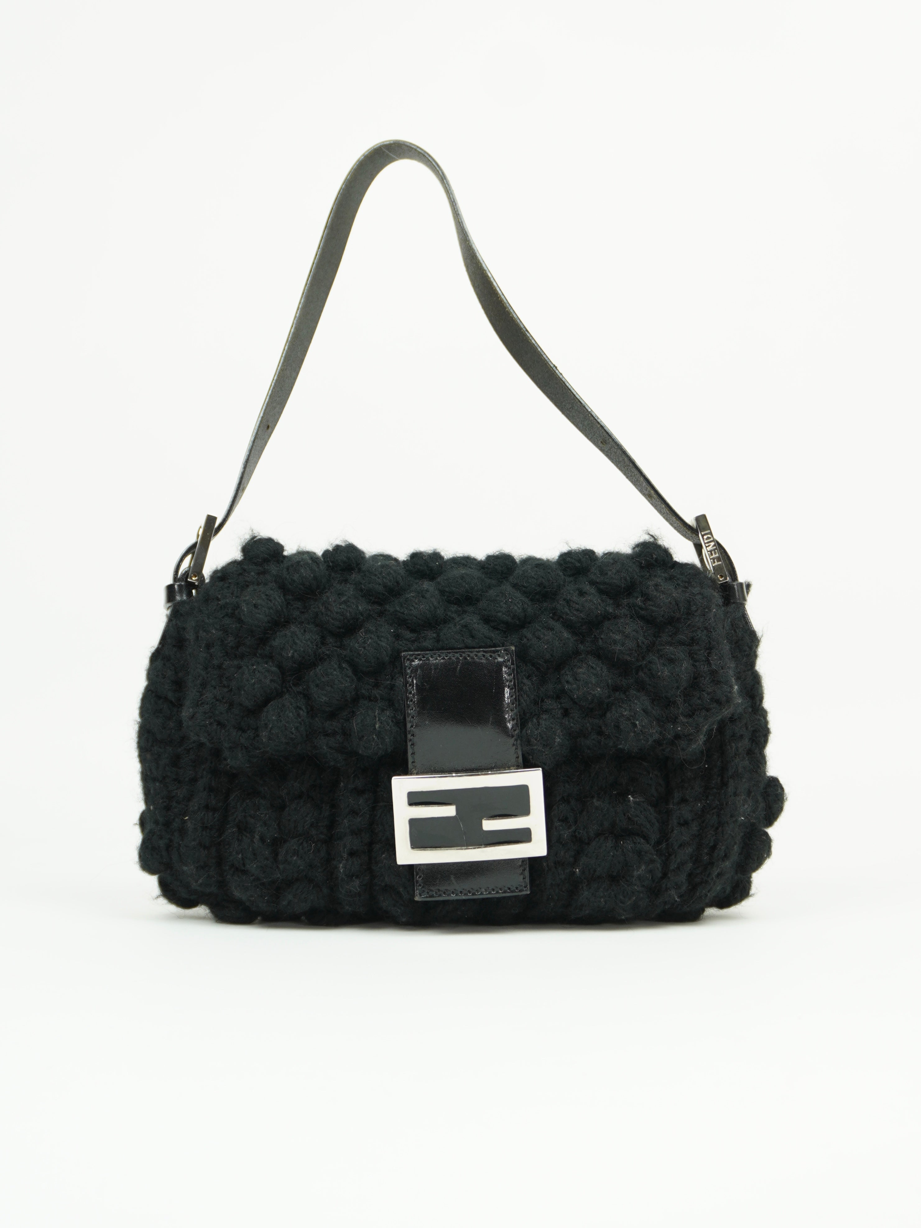 FENDI CASHMERE WOOL BAGUETTE