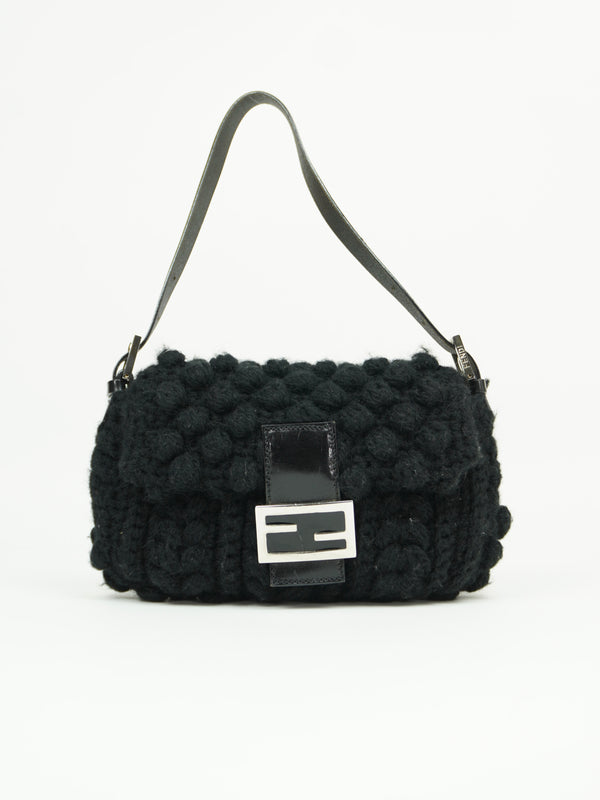 FENDI CASHMERE WOOL BAGUETTE