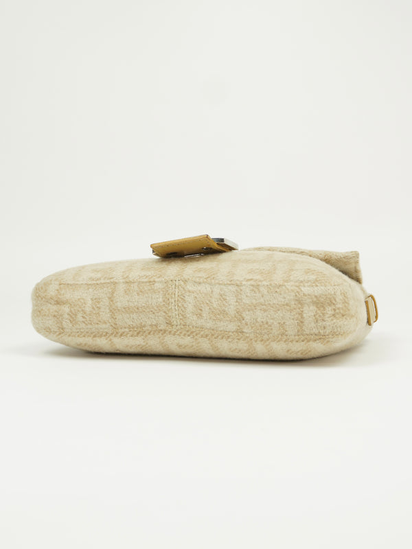 FENDI CASHMERE WOOL BAGUETTE