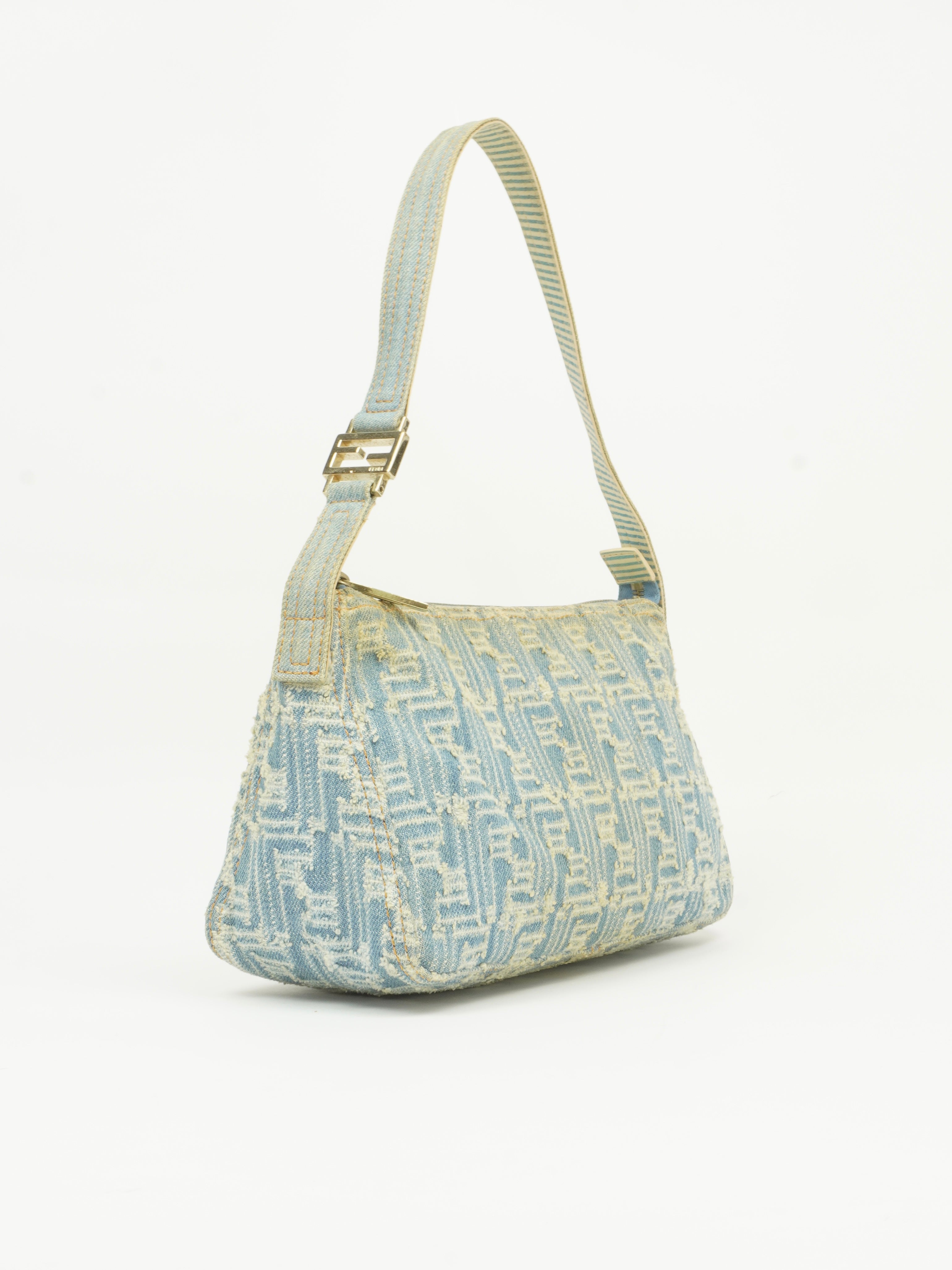 FENDI DENIM ZUCCA SHOULDER BAG