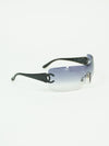 CHANEL RIMLESS CC LOGO SUNGLASSES
