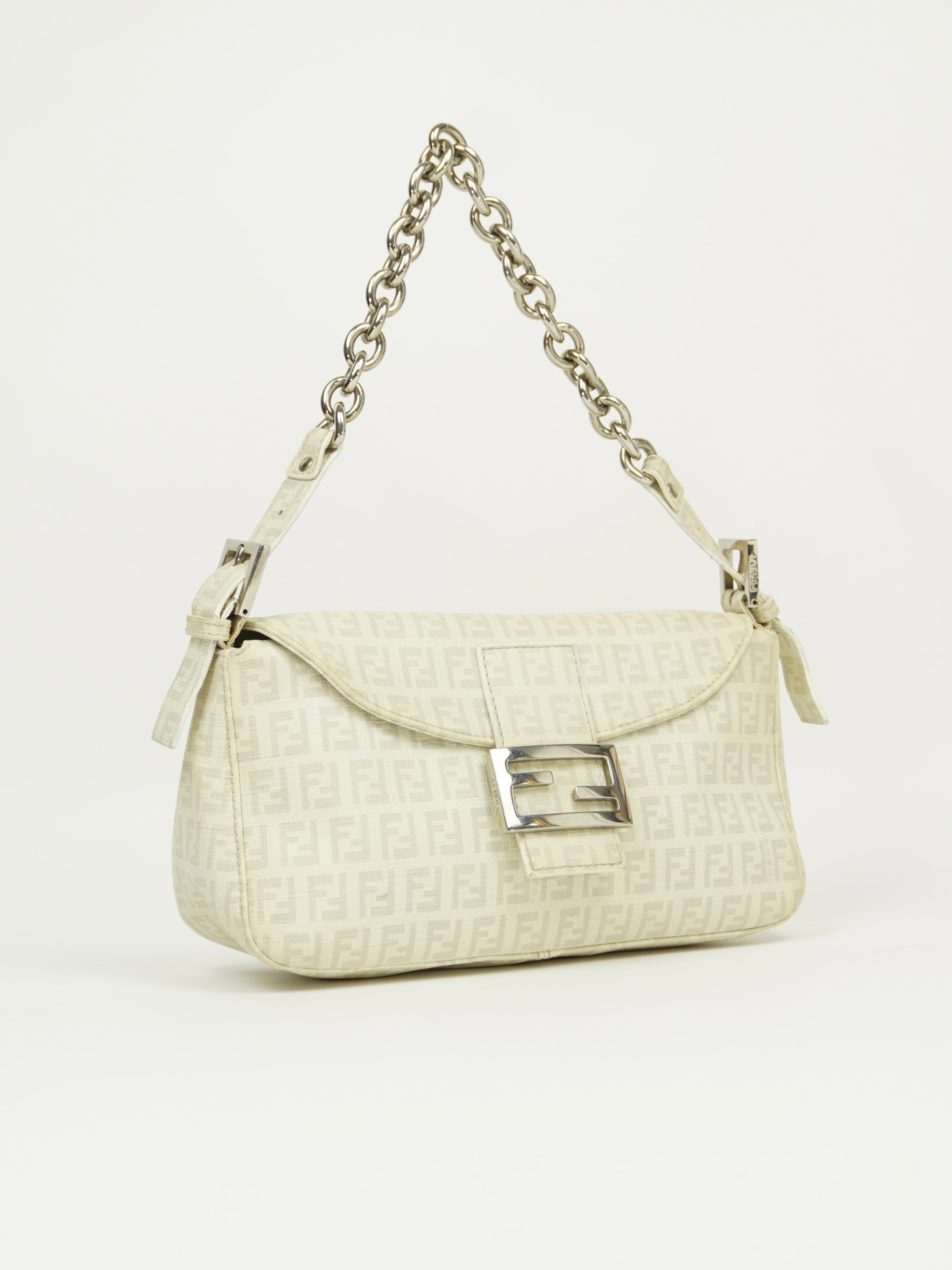 FENDI MONOGRAM CHAIN BAGUETTE