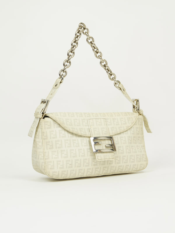 FENDI MONOGRAM CHAIN BAGUETTE
