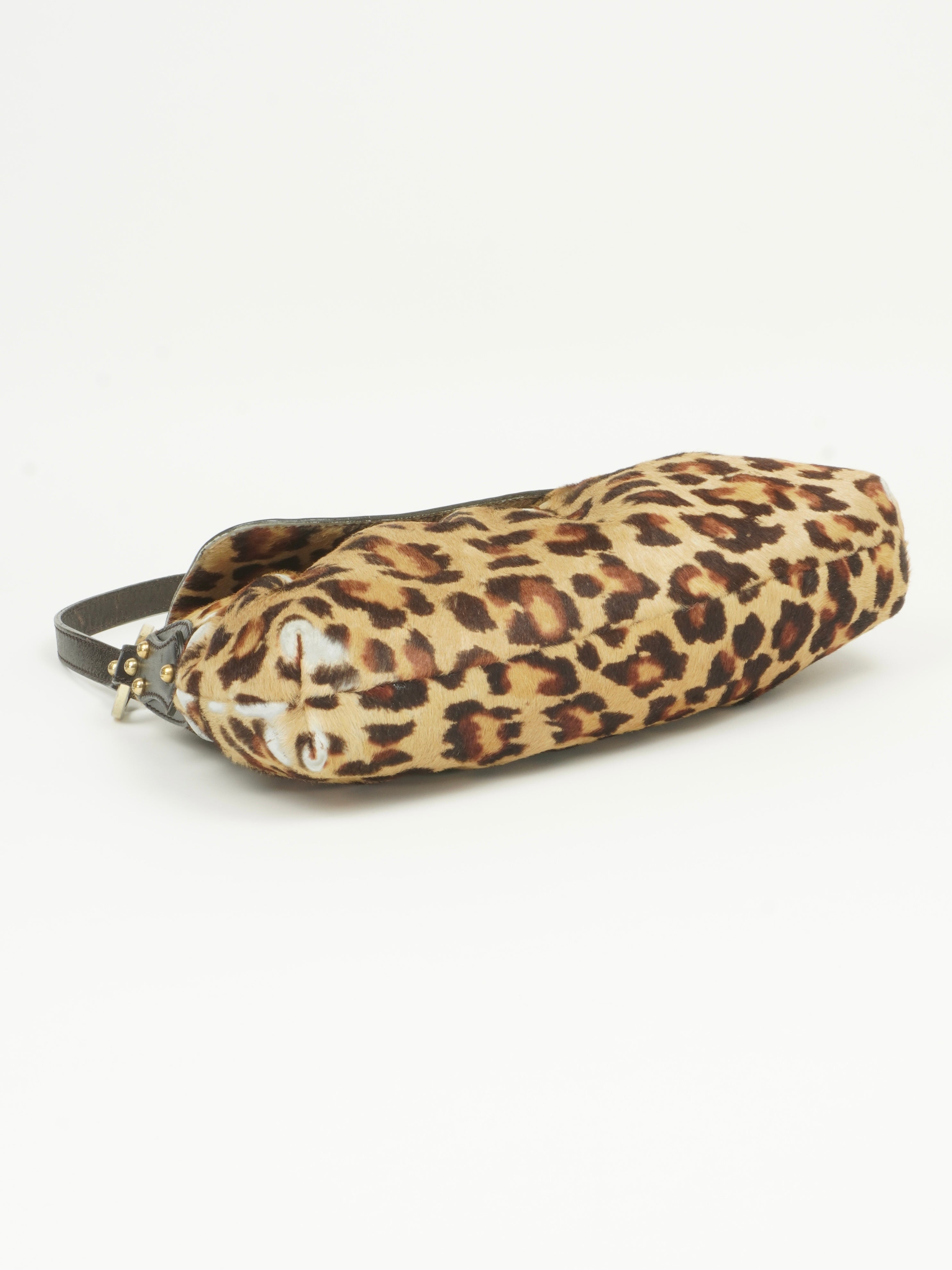 FENDI LEOPARD PRINT PONY HAIR BAG