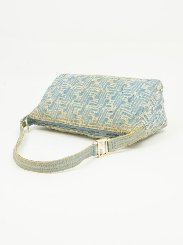 FENDI DENIM ZUCCA SHOULDER BAG