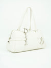 CHRISTIAN DIOR LEATHER BAG WITH SILVER HARDWARE