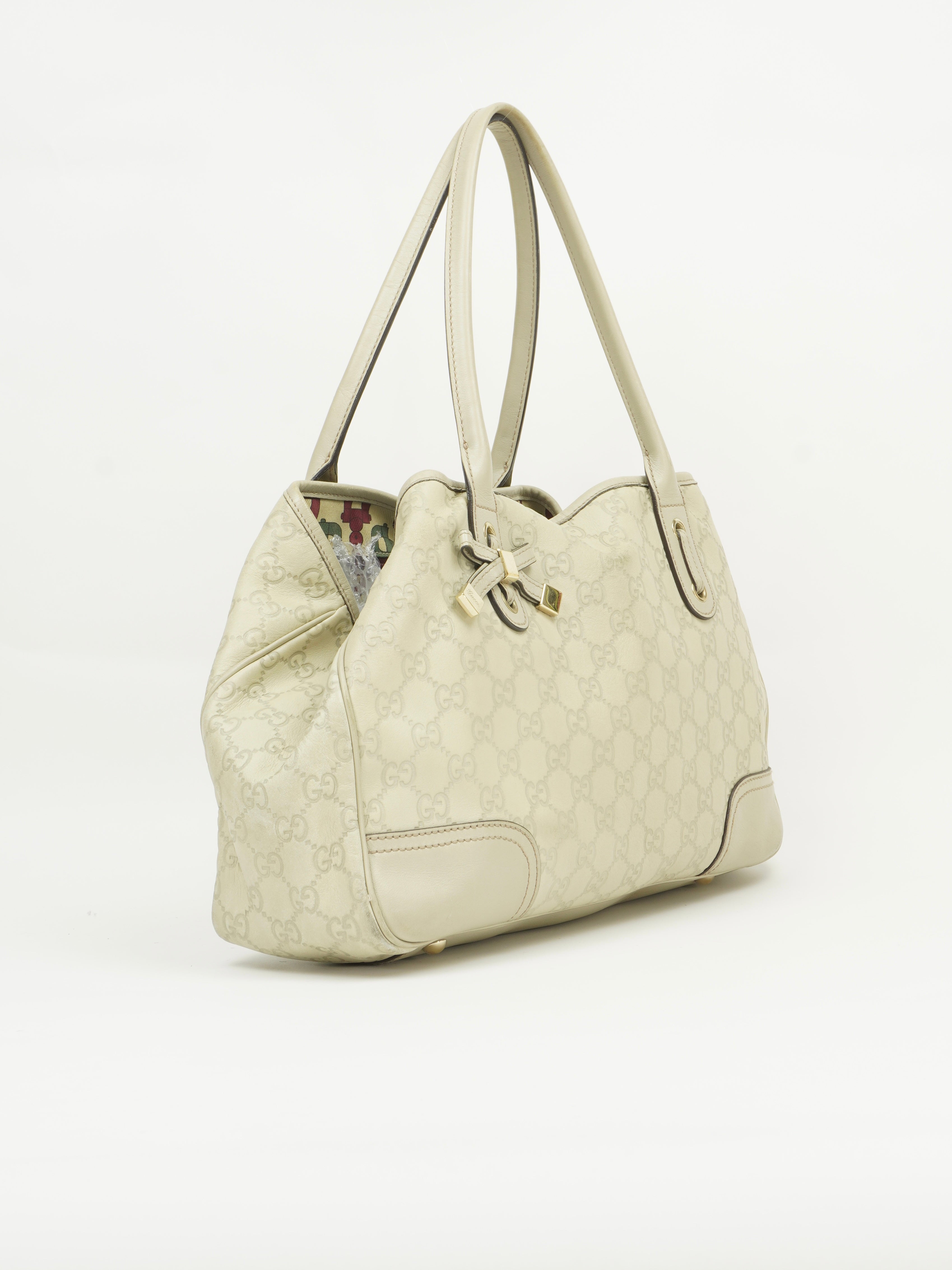 GUCCI MONOGRAM LEATHER BAG