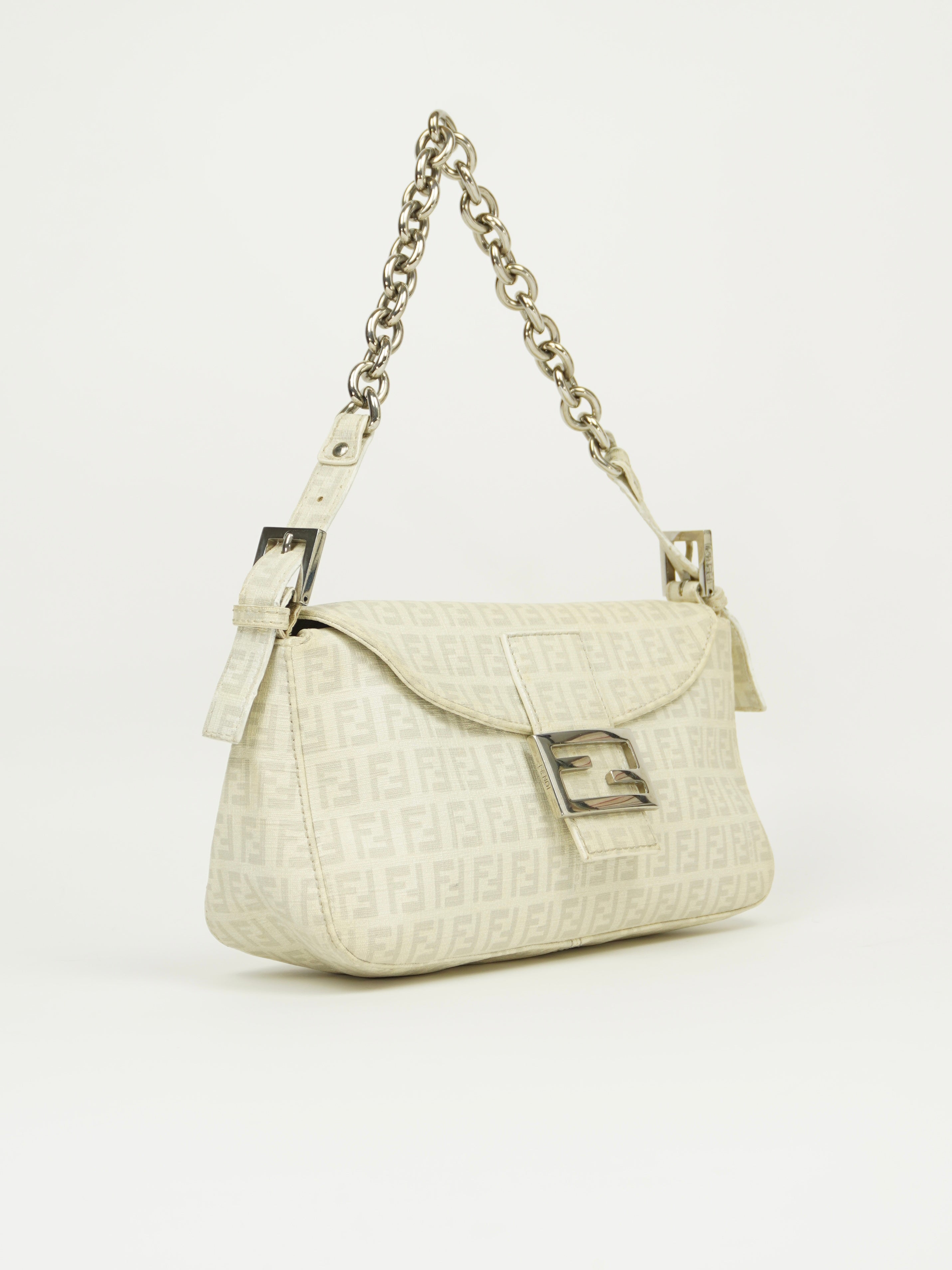 FENDI MONOGRAM CHAIN BAGUETTE