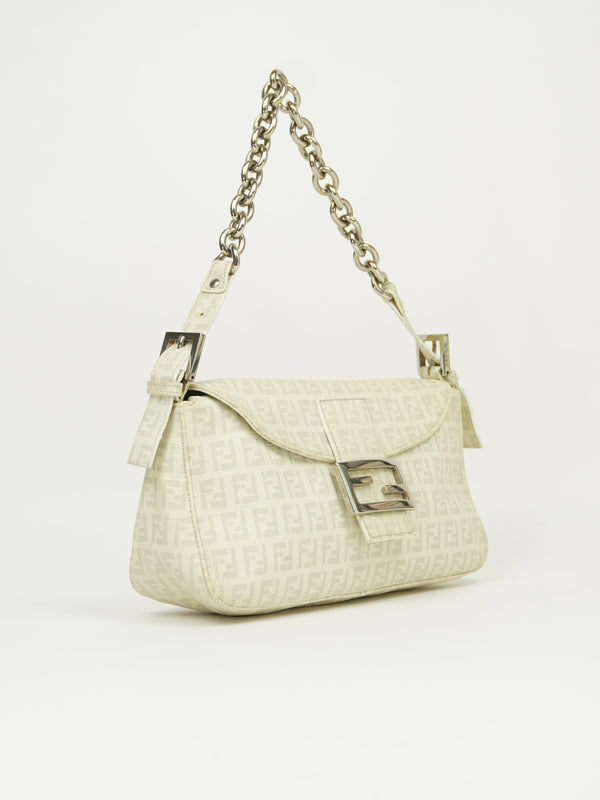 FENDI MONOGRAM CHAIN BAGUETTE