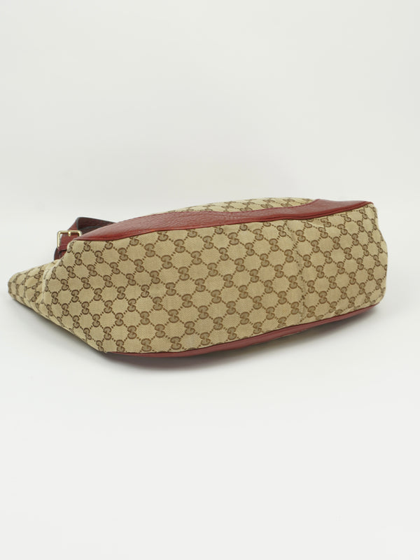 GUCCI MONOGRAM G LOGO HOBO BAG