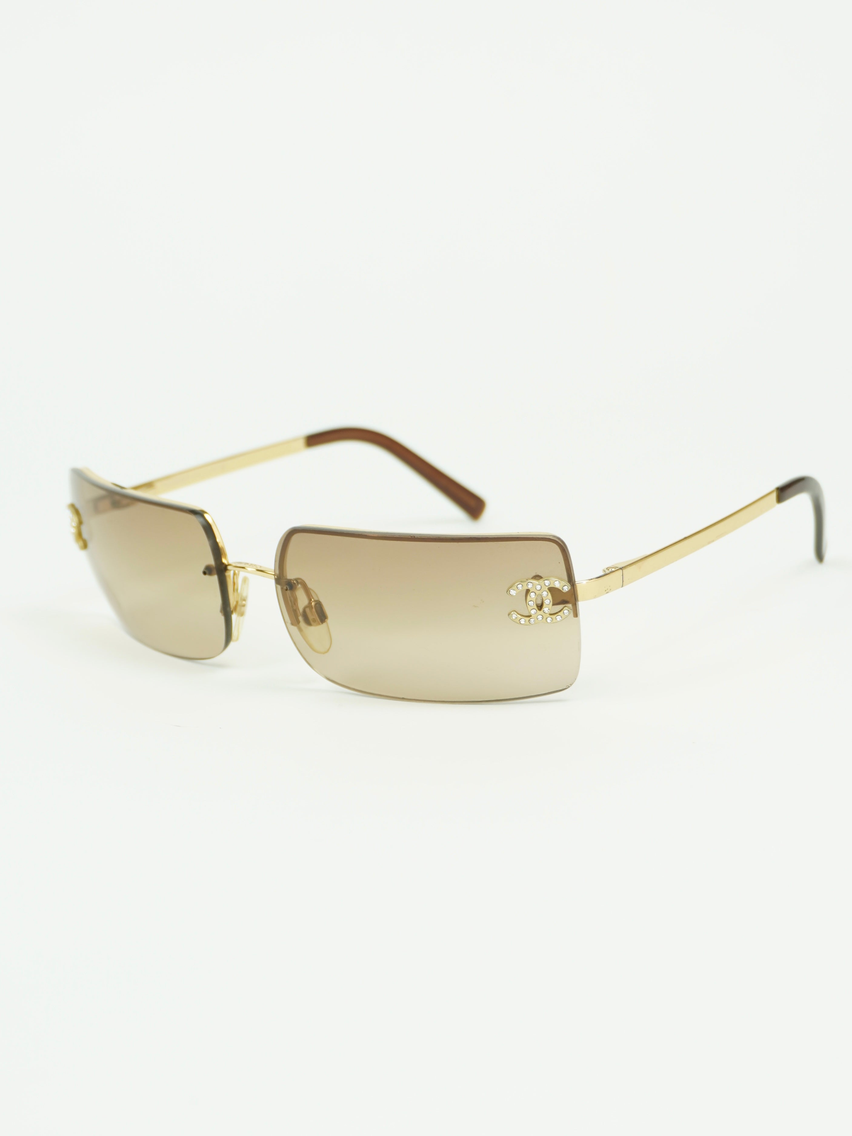 CHANEL RHINESTONE SUNGLASSES