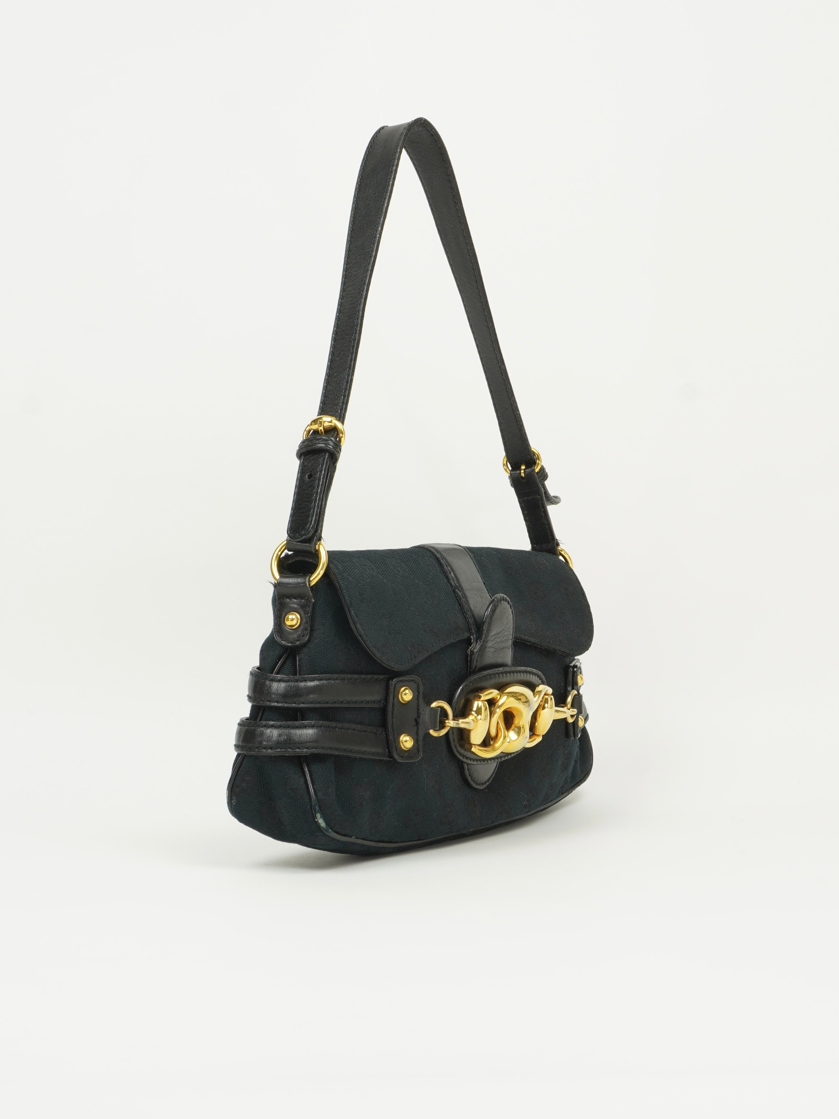 GUCCI MONOGRAM HORSEBIT BAG