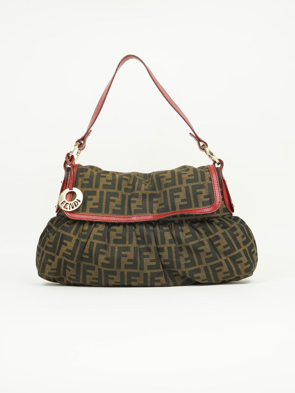 FENDI ZUCCA SHOULDER BAG