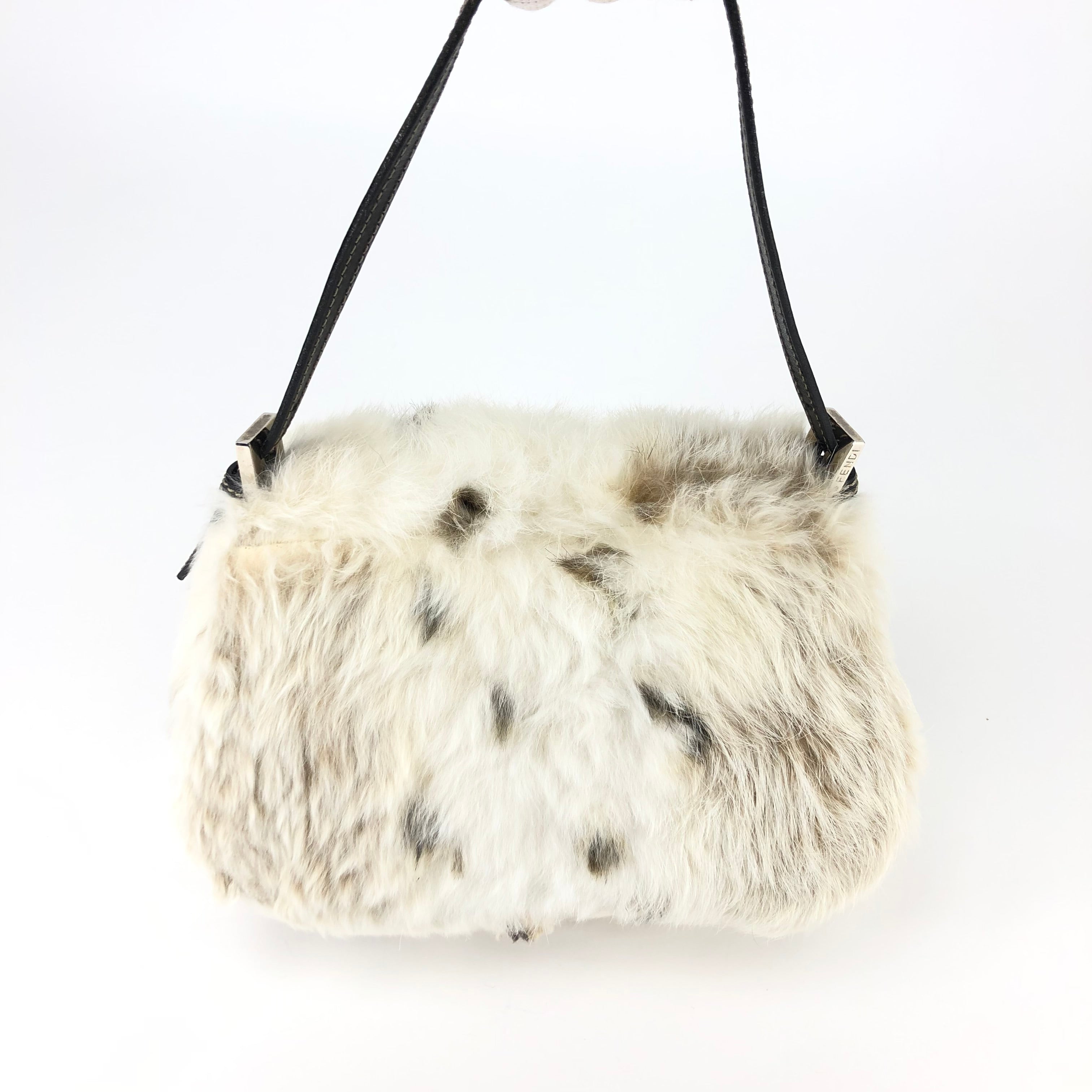 FENDI FUR BAGUETTE BAG