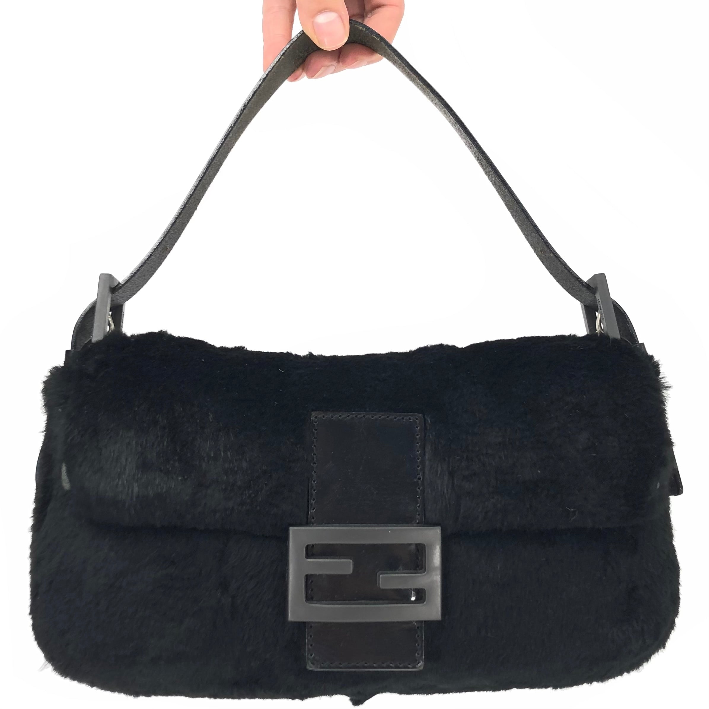 FENDI MINK FUR BAGUETTE BAG