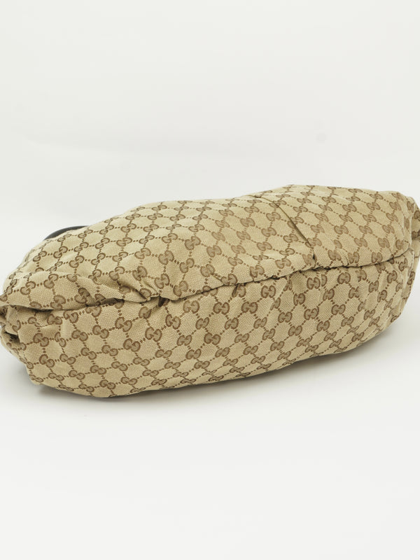 GUCCI MONOGRAM STUDDED PELHAM BAG