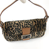 FENDI FLUFFY LEOPARD BAGUETTE BAG