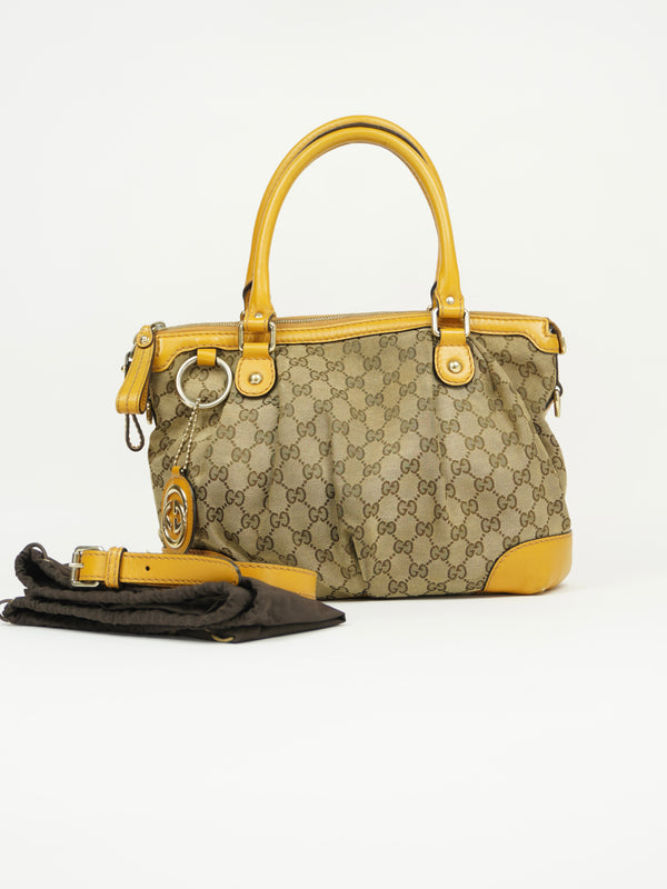 GUCCI MONOGRAM SUKEY TWO WAY BAG