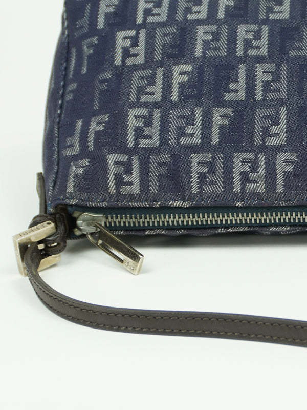 FENDI DENIM ZUCCA SHOULDER BAG