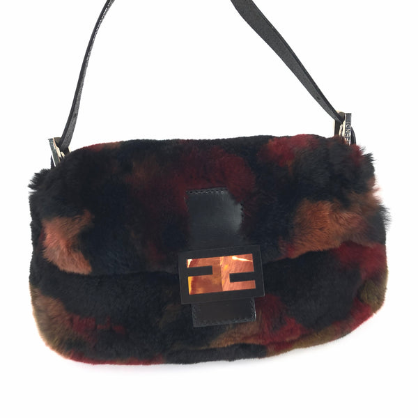 FENDI FUR BAGUETTE BAG