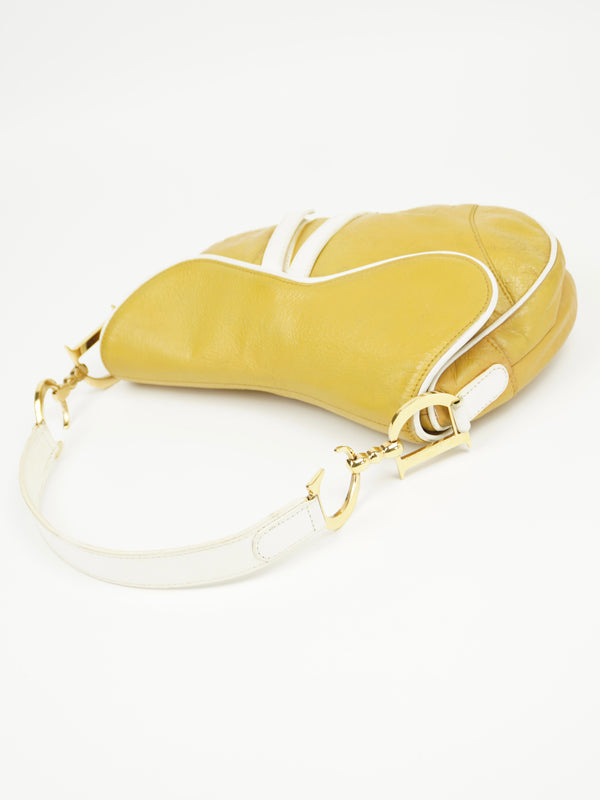 CHRISTIAN DIOR LEATHER SADDLE BAG