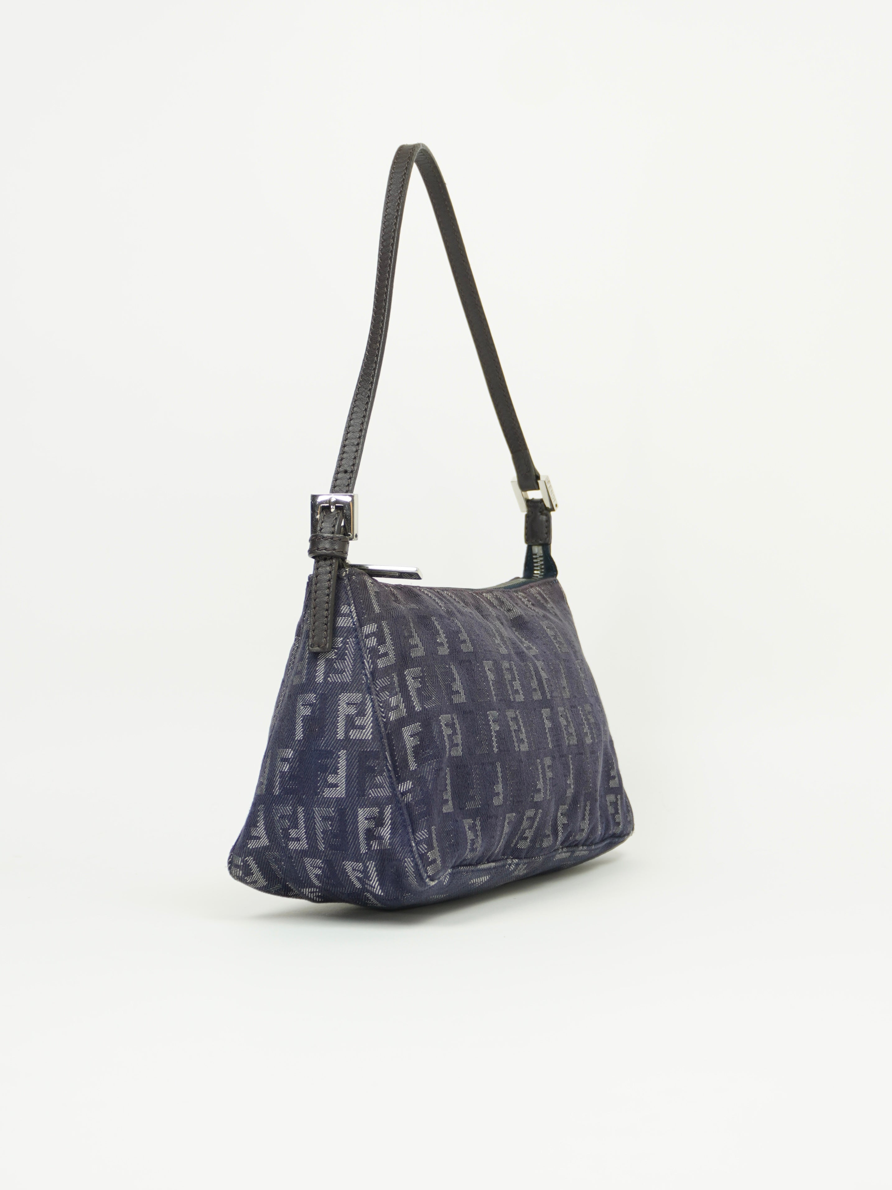 FENDI DENIM ZUCCA SHOULDER BAG